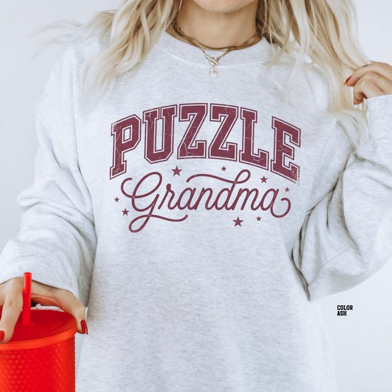 Distressed Puzzle Grandma Sweatshirt
