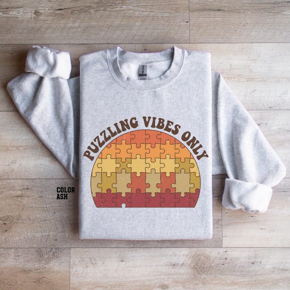 Puzzling Vibes Only Crewneck